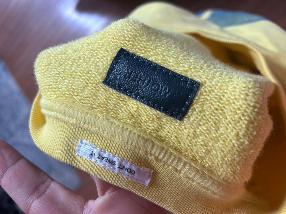 MOTHER Yellow Smiley Graphic Crewneck Sweatshirt - Picture 3 of 4